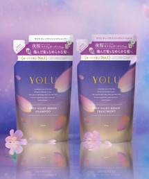 YOLU（ヨル）の「YOLU ヨル 2025年春限定 ディープナイトリペア シャンプー トリートメント 詰め替え セット（シャンプー・キッズ）」