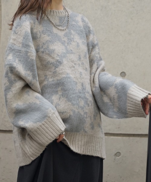 アレッジ  モヘアニット セーター ニュアンス柄モヘアニット（ニット/セーター）｜HUG.U（ハグユー）の
