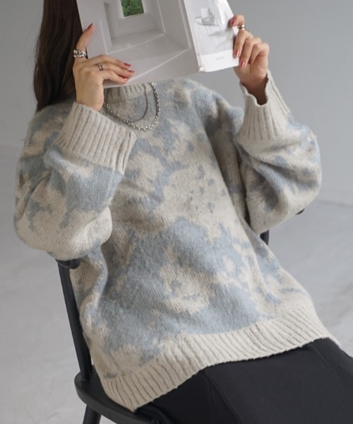 ニュアンス柄モヘアニット（ニット/セーター）｜HUG.U（ハグユー）の