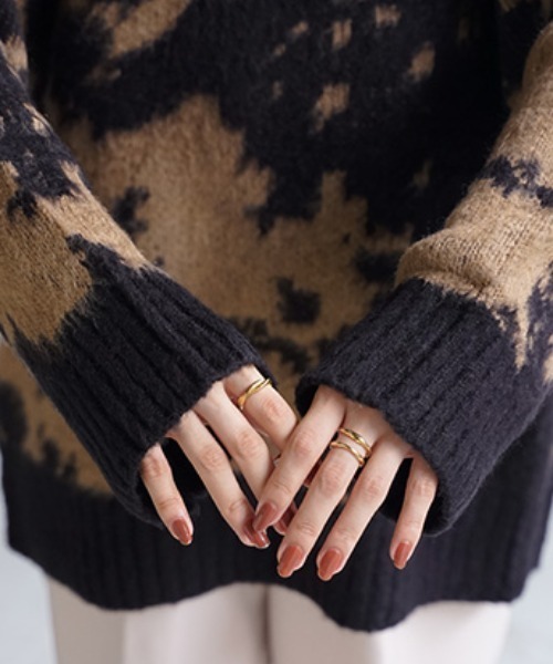 Dime チェック柄 モヘアニットセーター XS Dime チェック柄 モヘアニットセーター XS メンズ