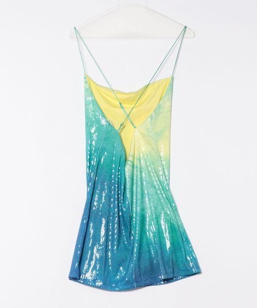 Desigual(デシグアル)の「VESTTURQUESA ワンピースノースリーブ(ワンピース・レディース・ブルー・S/M/L/XL/XS)」の6枚目の写真