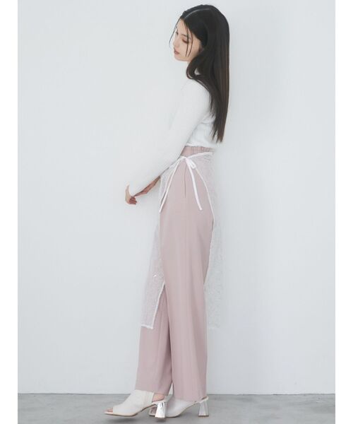 MURUA（ムルーア）の「レースラップクロス（ストール/ショール・レディース・ブラック/ホワイト・FREE）」の13枚目の写真