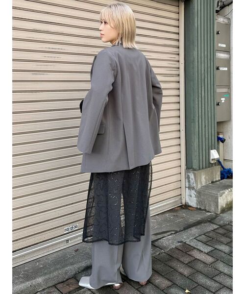 MURUA（ムルーア）の「レースラップクロス（ストール/ショール・レディース・ブラック/ホワイト・FREE）」の19枚目の写真