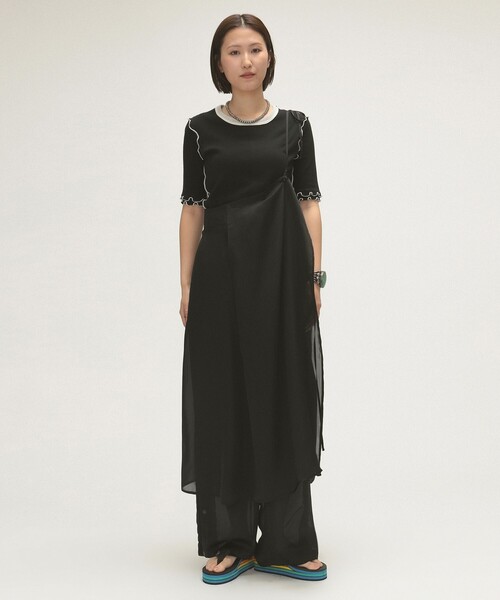 BEAMS BOY maturely Silk Satin Slit スカート BEAMS BOY（ビームスボーイ）の「maturely / Silk Satin Slit