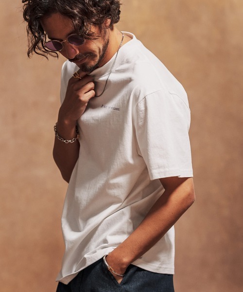 Jih Nunc(ジーヌンク)の「mt9432-オーガニックコットンプリントT Tシャツ(Tシャツ/カットソー・メンズ・ホワイト/ブラック・L/M/S)」の12枚目の写真