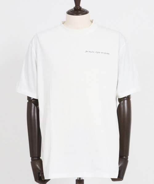 Jih Nunc(ジーヌンク)の「mt9432-オーガニックコットンプリントT Tシャツ(Tシャツ/カットソー・メンズ・ホワイト/ブラック・L/M/S)」の19枚目の写真