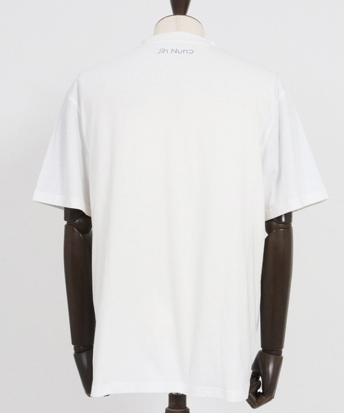 Jih Nunc(ジーヌンク)の「mt9432-オーガニックコットンプリントT Tシャツ(Tシャツ/カットソー・メンズ・ホワイト/ブラック・L/M/S)」の20枚目の写真