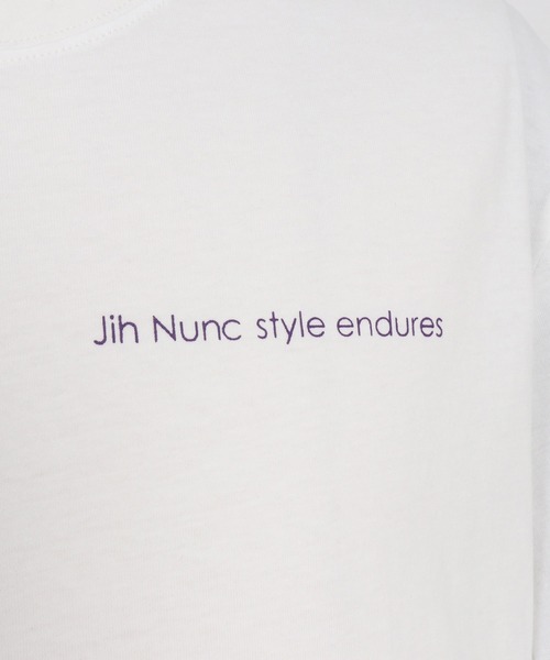 Jih Nunc(ジーヌンク)の「mt9432-オーガニックコットンプリントT Tシャツ(Tシャツ/カットソー・メンズ・ホワイト/ブラック・L/M/S)」の22枚目の写真