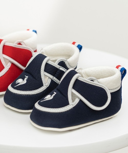 le coq sportif(ルコックスポルティフ)の「ルコックスポルティフ/LCS シャルル 安心の日本製 ファーストシューズ LU5SSN01JZ(スニーカー・キッズ・ブルー系/レッド系・12.0cm/12.5cm/13.0cm/11.5cm)」の2枚目の写真