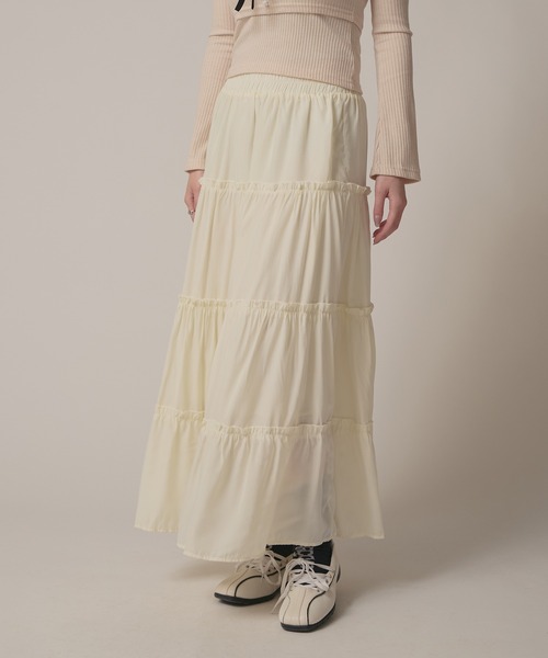 セール】△Frill Tiered Skirt / フリルティアードスカート（スカート
