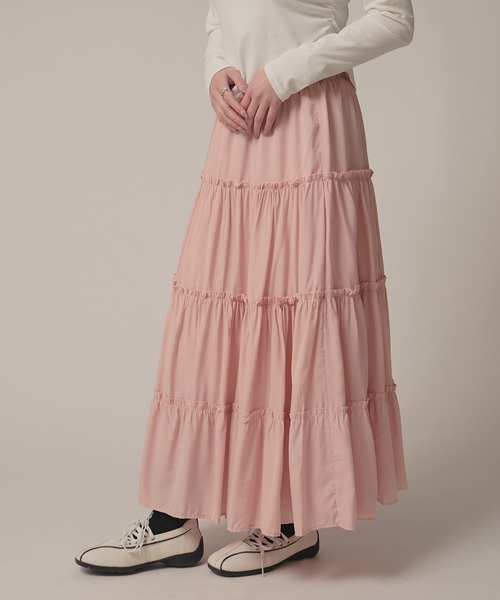 セール】△Frill Tiered Skirt / フリルティアードスカート（スカート