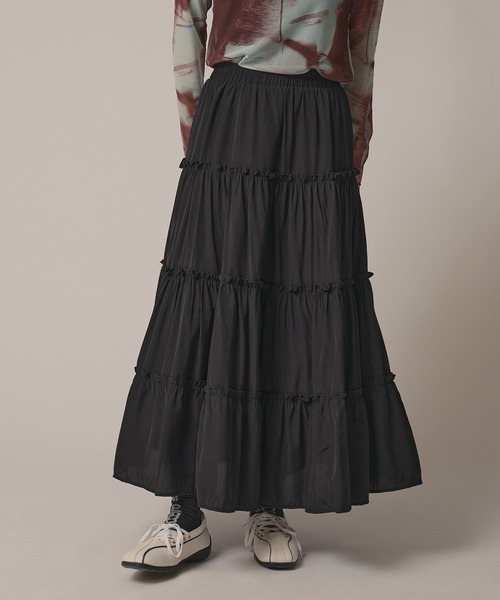 セール】△Frill Tiered Skirt / フリルティアードスカート（スカート