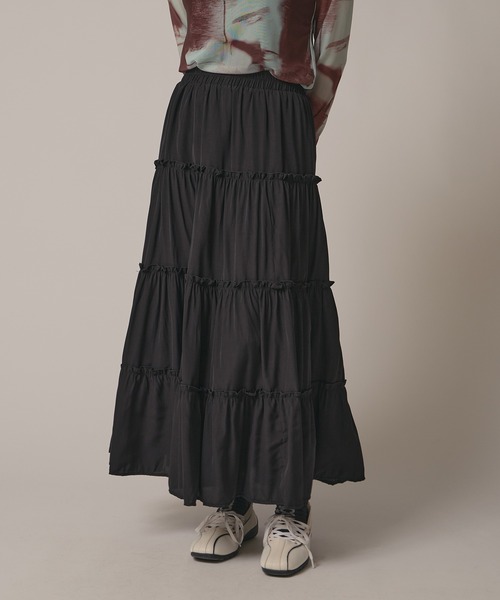 セール】△Frill Tiered Skirt / フリルティアードスカート（スカート