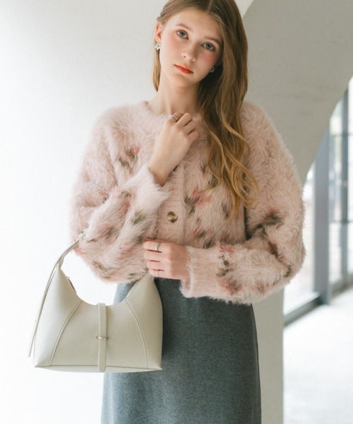 ECREL(エクレール)の「ベルトフラップミニバッグ(ショルダーバッグ・レディース・ベージュ/ブラック/アイボリー・FREE)」の7枚目の写真