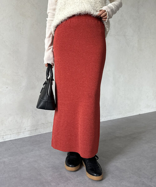 ラメニットナロースカート（スカート）｜Thevon（ゼボン）