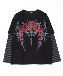 ✼ BLACK PEACE NOW * アームカバー付きベロア加工トップス NOVESSEL（ノベセル）の「A'GEM/9 × .kom『NOVESSEL/ノベセル