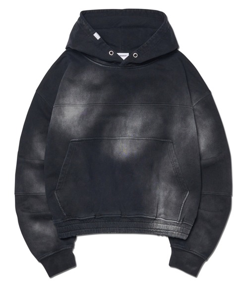 パーカー A'GEM/9 × .kom「NOMANUAL/ノーマニュアル」STAIN WASHED HOODIE/ステイン ウォッシュド パーカー レ A'GEM/9 × .kom『NOMANUAL/ノーマニュアル』STAIN WASHED HOODIE