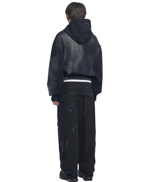 パーカー A'GEM/9 × .kom「NOMANUAL/ノーマニュアル」STAIN WASHED HOODIE/ステイン ウォッシュド パーカー レ NOMANUAL パーカー A'GEM/9 × .kom「NOMANUAL/ノーマニュアル