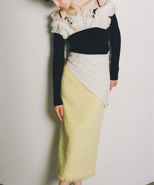 SNIDEL（スナイデル）の「プリーツドッキングプルオーバー