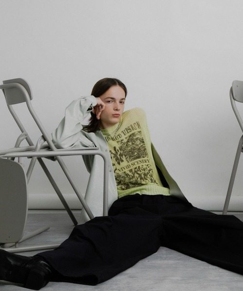 SENSE OF PLACE by URBAN RESEARCH（センスオブプレイスバイアーバンリサーチ）の「『洗濯可』グラフィックプリントシアーニット（ニット/セーター・メンズ・ネイビー/グレー/グリーン系その他・MEDIUM/LARGE）」の11枚目の写真