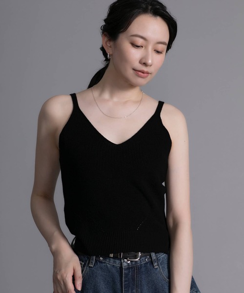 DECADE CLASSIC(ディケイド クラシック)の「【DECADE CLASSIC】ニットタンクトップ (SS)(ニット/セーター・レディース・ベージュ/チョコ/レッド/オフホワイト/ブラック/ホワイト・LARGE)」の4枚目の写真