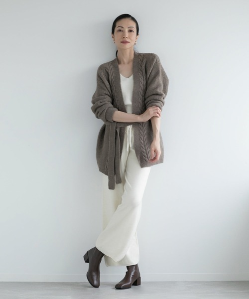 DECADE CLASSIC(ディケイド クラシック)の「【DECADE CLASSIC】ニットタンクトップ (SS)(ニット/セーター・レディース・ベージュ/チョコ/レッド/オフホワイト/ブラック/ホワイト・LARGE)」の7枚目の写真