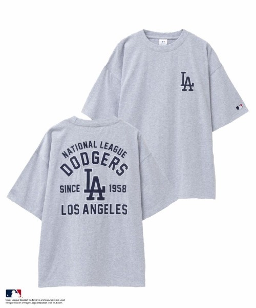 セール】【別注限定展開】MLB ツイルワッペン刺繍Tシャツ 【Los