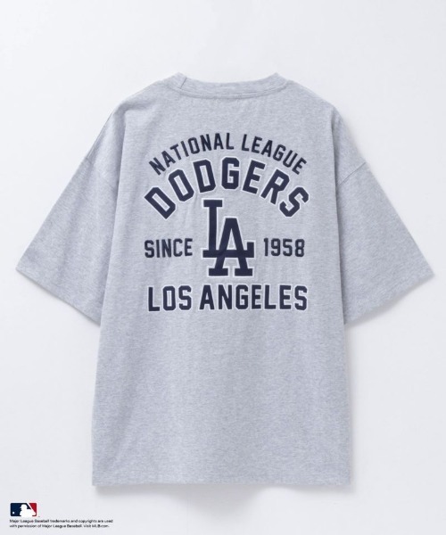 MLB(メジャーリーグベースボール)の「【別注限定展開】MLB ツイルワッペン刺繍Tシャツ 【Los Angeles Dodgers / New York Yankees / Chicago White Sox】(Tシャツ/カットソー・メンズ・アッシュグレー/ブラック/ネイビー・M/L/XL)」の5枚目の写真