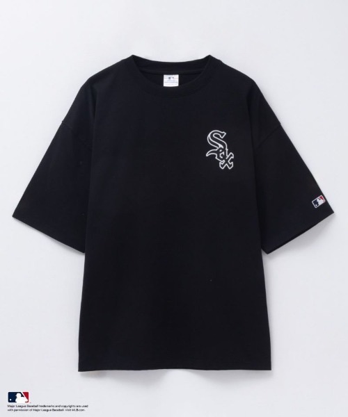 MLB(メジャーリーグベースボール)の「【別注限定展開】MLB ツイルワッペン刺繍Tシャツ 【Los Angeles Dodgers / New York Yankees / Chicago White Sox】(Tシャツ/カットソー・メンズ・アッシュグレー/ブラック/ネイビー・M/L/XL)」の8枚目の写真