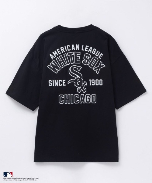 MLB(メジャーリーグベースボール)の「【別注限定展開】MLB ツイルワッペン刺繍Tシャツ 【Los Angeles Dodgers / New York Yankees / Chicago White Sox】(Tシャツ/カットソー・メンズ・アッシュグレー/ブラック/ネイビー・M/L/XL)」の9枚目の写真