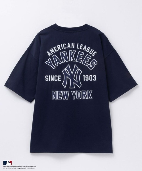 MLB(メジャーリーグベースボール)の「【別注限定展開】MLB ツイルワッペン刺繍Tシャツ 【Los Angeles Dodgers / New York Yankees / Chicago White Sox】(Tシャツ/カットソー・メンズ・アッシュグレー/ブラック/ネイビー・M/L/XL)」の13枚目の写真