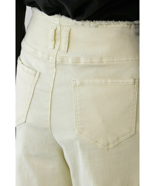 M.deux（エムドゥ）の「〇カットオフワイドデニム〇（デニムパンツ・レディース・ライトイエロー/サックスブルー・MEDIUM）」の10枚目の写真