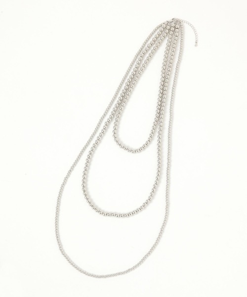 LEPSIM（レプシィム）の「3連ボールネックレス　287544（ネックレス・レディース・アイボリー/シルバー/シルバー系その他/ゴールド・ONE SIZE）」の7枚目の写真