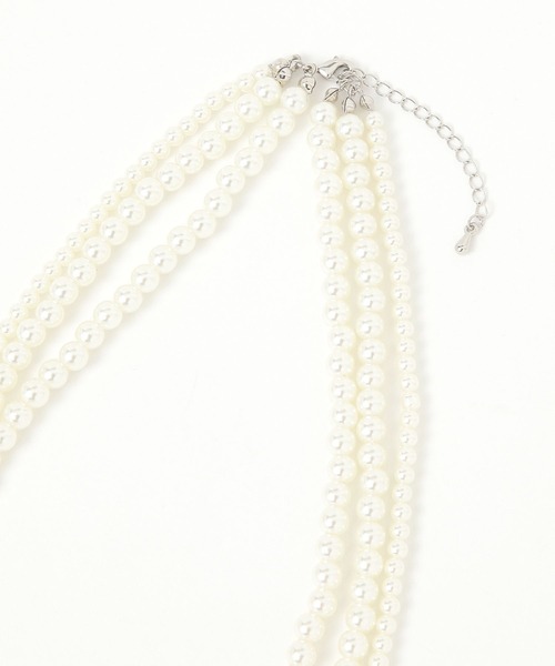 LEPSIM（レプシィム）の「3連ボールネックレス　287544（ネックレス・レディース・アイボリー/シルバー/シルバー系その他/ゴールド・ONE SIZE）」の8枚目の写真