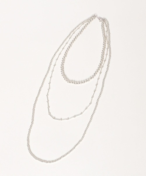 LEPSIM（レプシィム）の「3連ボールネックレス　287544（ネックレス・レディース・アイボリー/シルバー/シルバー系その他/ゴールド・ONE SIZE）」の13枚目の写真