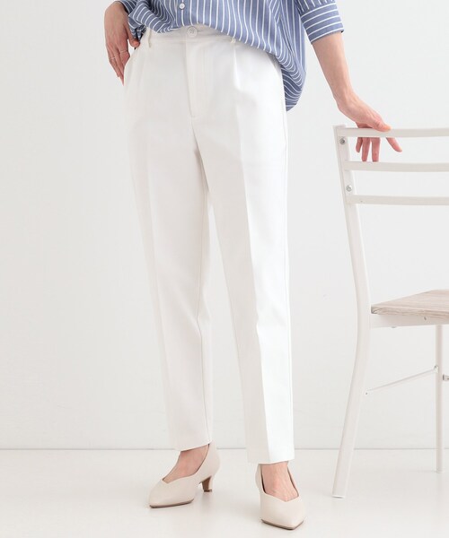 SHOO・LA・RUE（シューラルー）の「【高レビュー/洗える/美脚シルエット】ソフトスティックパンツ（その他パンツ・レディース・ブラック/ライトブルー/ホワイト/ベージュ・01/02/03/04/05/10）」の2枚目の写真