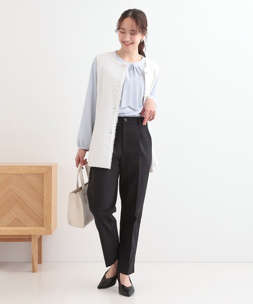 SHOO・LA・RUE（シューラルー）の「【高レビュー/洗える/美脚シルエット】ソフトスティックパンツ（その他パンツ・レディース・ブラック/ライトブルー/ホワイト/ベージュ・01/02/03/04/05/10）」の7枚目の写真