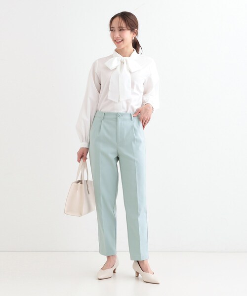 SHOO・LA・RUE（シューラルー）の「【高レビュー/洗える/美脚シルエット】ソフトスティックパンツ（その他パンツ・レディース・ブラック/ライトブルー/ホワイト/ベージュ・01/02/03/04/05/10）」の11枚目の写真