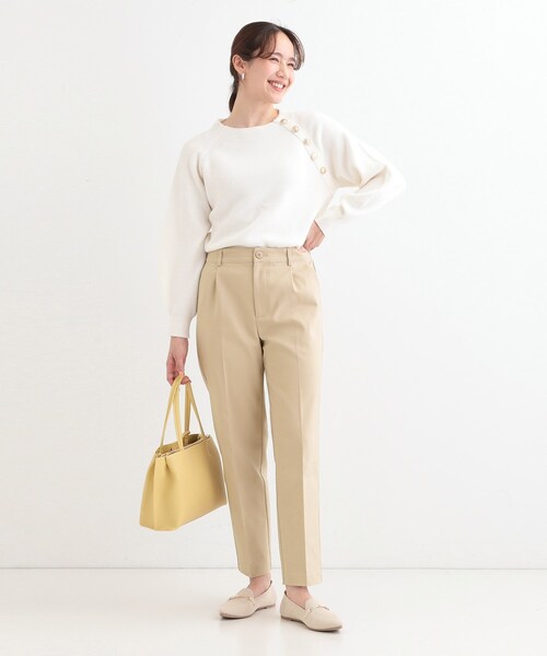 高レビュー/洗える/美脚シルエット】ソフトスティックパンツ（その他