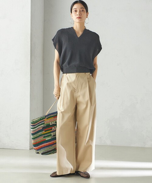 SHIPS  Primary Navy Label:シンチつきチノ SHIPS Primary Navy Label:チノパンツ（チノパンツ）｜SHIPS