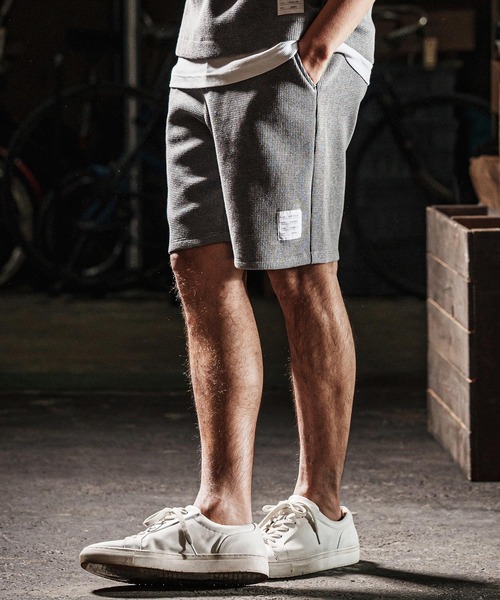 wjk reluxe(ダブルジェーケーリラックス)の「mp13272-tight heavy waffle shorts ショートパンツ(その他パンツ・メンズ・ホワイト/ブラック/トップグレー・S/M/L)」の15枚目の写真
