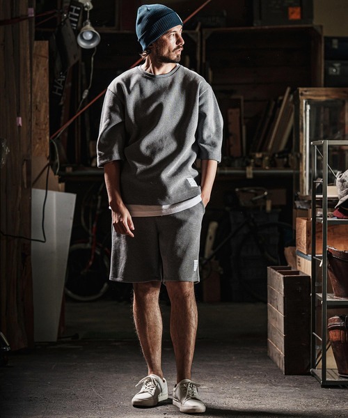 wjk reluxe(ダブルジェーケーリラックス)の「mp13272-tight heavy waffle shorts ショートパンツ(その他パンツ・メンズ・ホワイト/ブラック/トップグレー・S/M/L)」の20枚目の写真