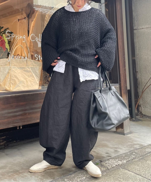 ジャーナルスタンダードラックス | リネンペーパークロスボーパンツ journal standard luxe｜リネンペーパークロスボーパンツ