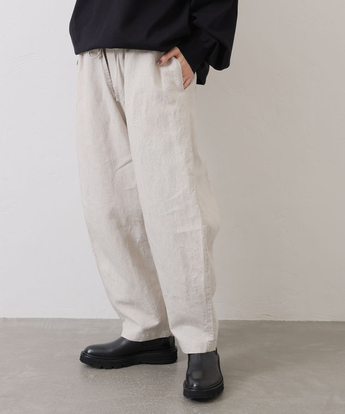 journal standard luxe リネンペーパークロスボーパンツ JOURNAL STANDARD LUXE（ジャーナルスタンダード ラックス）の「リネン