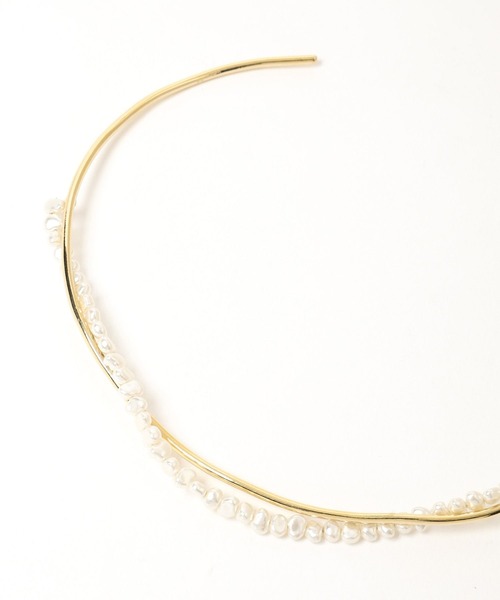 GLOBAL WORK（グローバルワーク）の「MATINEE LINE/変形パールチョーカー/288870（チョーカー・レディース・シルバー/ゴールド・FREE）」の17枚目の写真