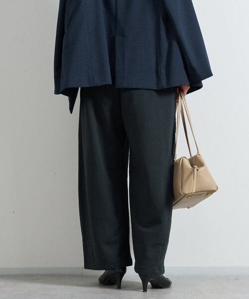 un dix cors（アンディコール）の「《リラックスカジュアルに》裏毛カーブパンツ（スウェットパンツ・レディース・ブラック/グレー・FREE）」の20枚目の写真