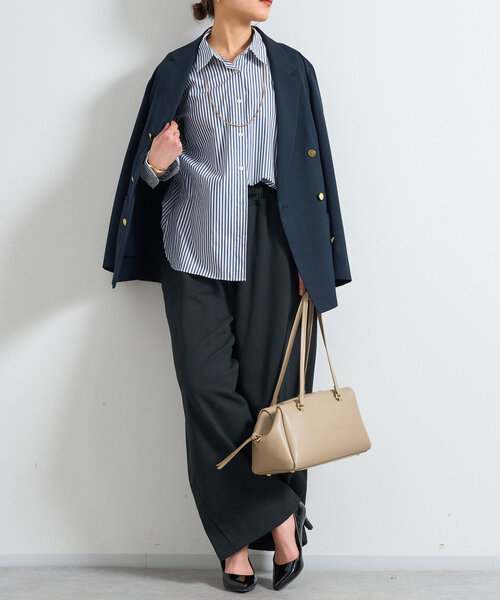 un dix cors（アンディコール）の「《リラックスカジュアルに》裏毛カーブパンツ（スウェットパンツ・レディース・ブラック/グレー・FREE）」の22枚目の写真