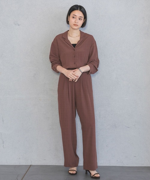 A part by（アパートバイ）の「カイキンサロペット（サロペット/オーバーオール・レディース・ブラック/ブラウン/ネイビー・FREE）」の14枚目の写真