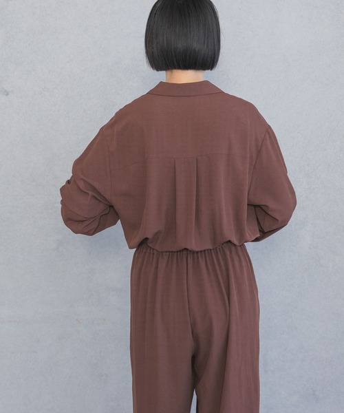 A part by（アパートバイ）の「カイキンサロペット（サロペット/オーバーオール・レディース・ブラック/ブラウン/ネイビー・FREE）」の18枚目の写真