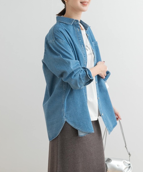 デニムレギュラーカラーシャツ URBAN RESEARCH DOORS URBAN RESEARCH DOORS（アーバンリサーチドアーズ）の「デニム